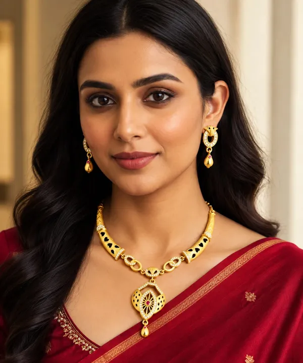 Micro_Gold_Plated_Elegance_Zircon_&_Ruby_Accent_Necklace_Set