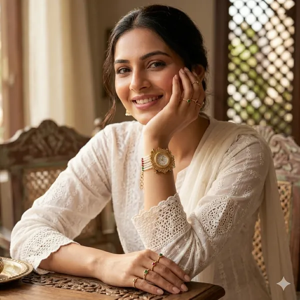 Royal_Pearl_&_Gold_Filigree_Statement_Watch_Bracelet
