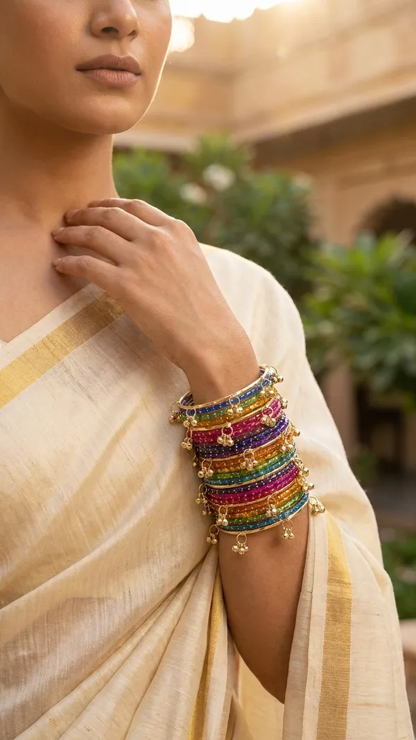 Viral_Trending_Dark_Multi_Raindrop_with_Gungaroo_Bangles_(_12_glass_bangles_and_4_ghungaroo_bangles)