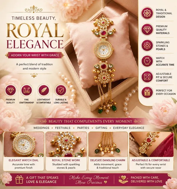 Noor-e-Kundan_kashmiri_Bracelet_Watch