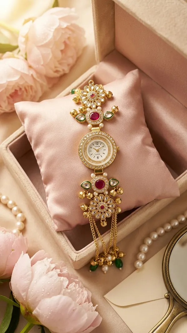 Noor-e-Kundan_kashmiri_Bracelet_Watch