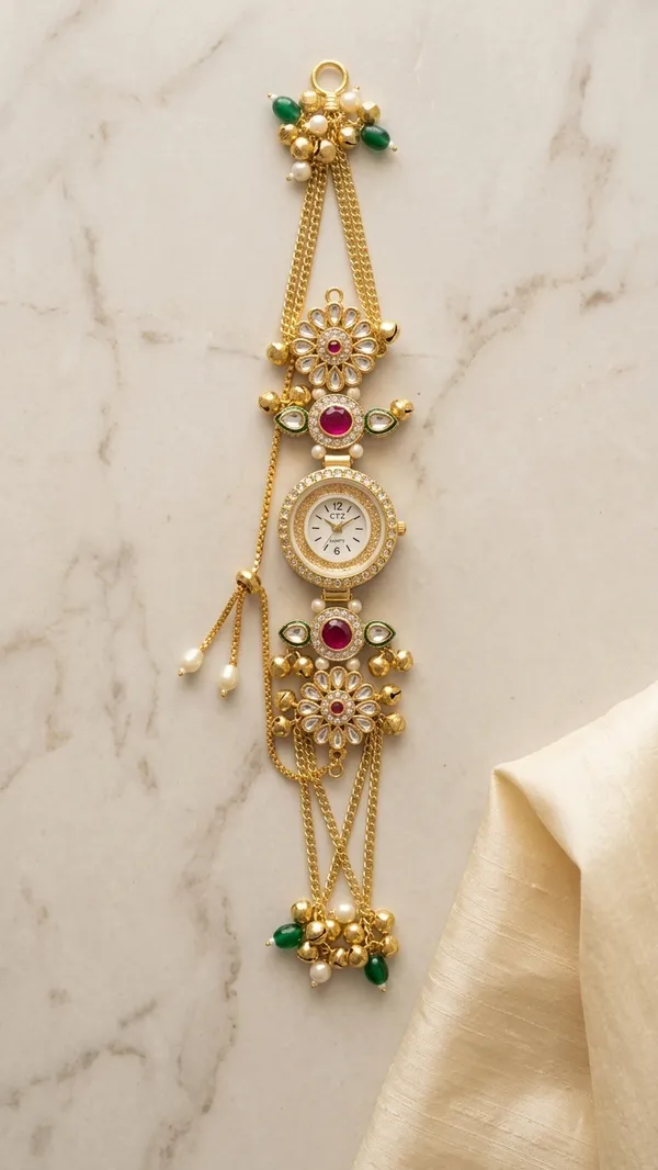 Noor-e-Kundan_kashmiri_Bracelet_Watch