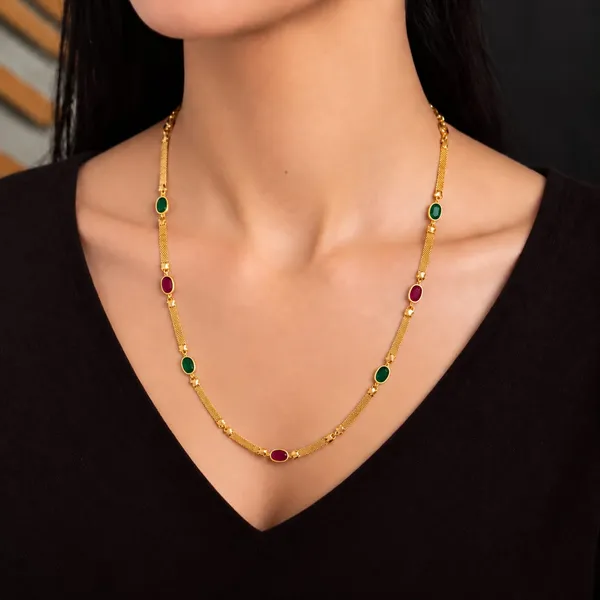 kalyanam_Jewels_–_Classic_Ruby_&_Emerald_Oval_Beaded_Long_Necklace