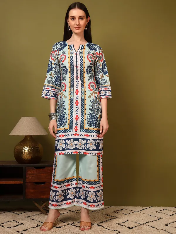 Aqua_Blue_Rayon_Slub_Digital_Print_Co_Ord_Set_For_Women