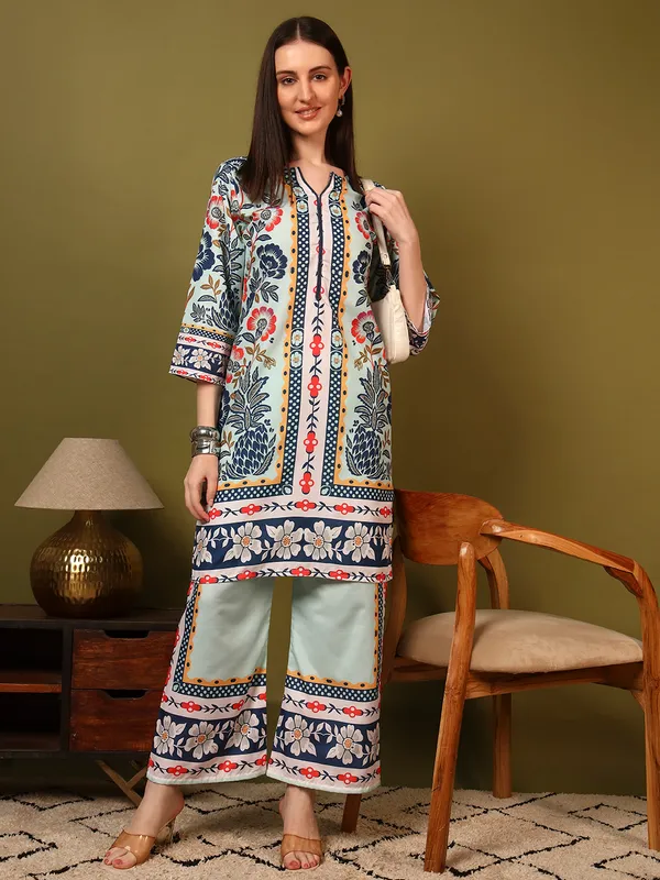 Aqua_Blue_Rayon_Slub_Digital_Print_Co_Ord_Set_For_Women