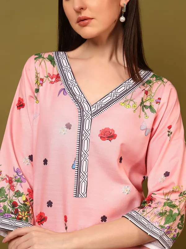 Peach_Rayon_Slub_Digital_Print_Co_Ord_Set_For_Women