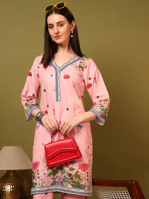 Peach_Rayon_Slub_Digital_Print_Co_Ord_Set_For_Women