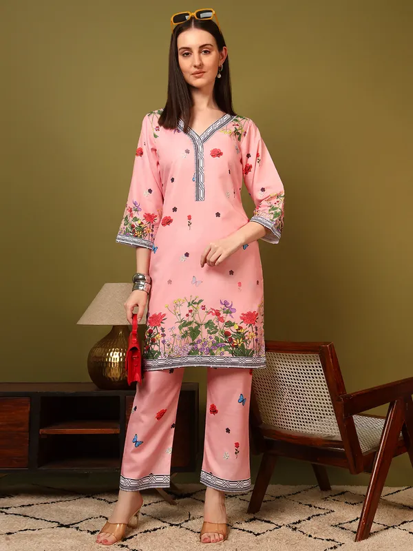 Peach_Rayon_Slub_Digital_Print_Co_Ord_Set_For_Women