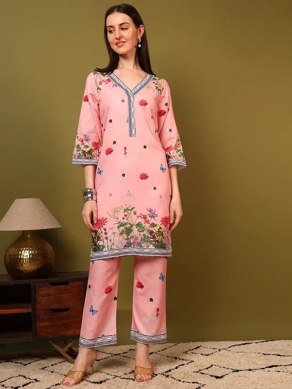 Peach_Rayon_Slub_Digital_Print_Co_Ord_Set_For_Women