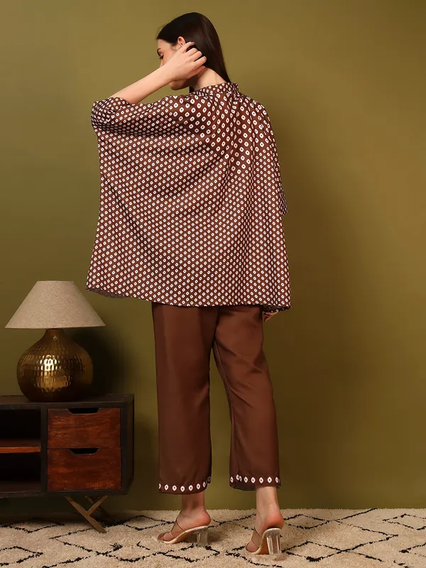 Brown_Rayon_Slub_Digital_Print_Kaftan_Co_Ord_Set_For_Women