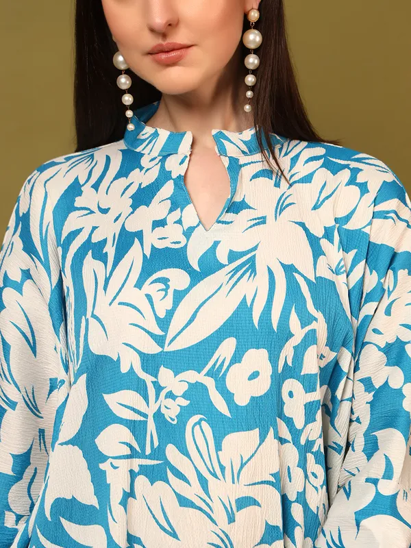 Sky_Digital_Print_Kaftan_Co_Ord_Set_For_Women