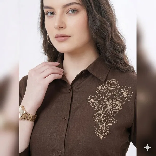Brown_Linen_Co-ord_Set_For_Women