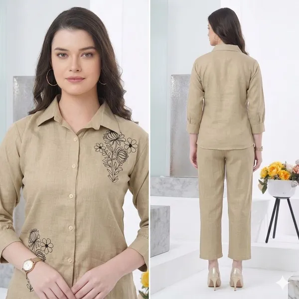 Beige_Linen_Co-ord_Set_For_Women