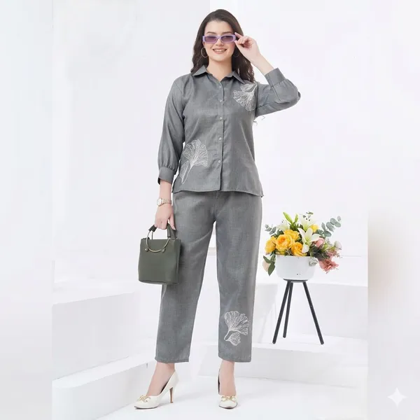 Dark_Grey_Linen_Co-ord_Set_For_Women