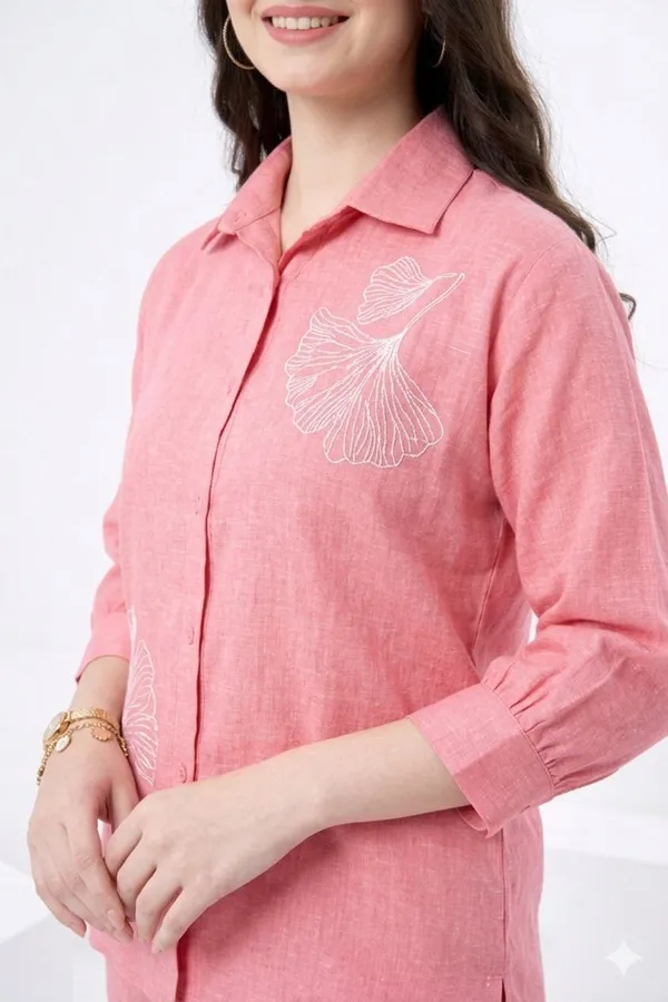 Pink_Linen_Co-ord_Set_For_Women