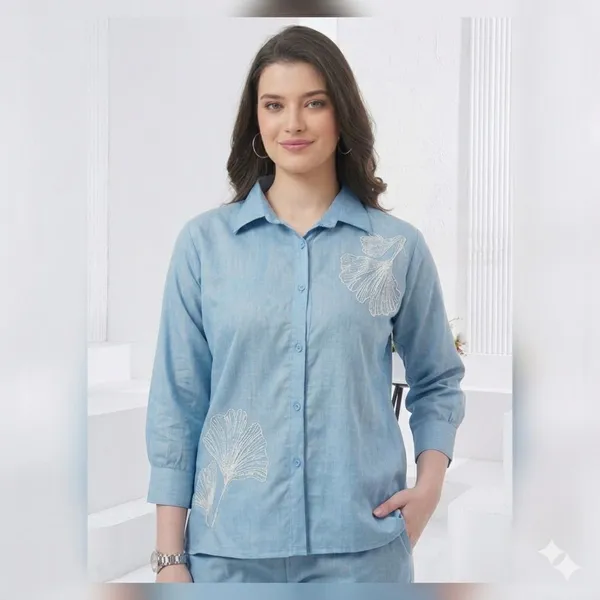 Aqua_Blue_Linen_Co-ord_Set_For_Women
