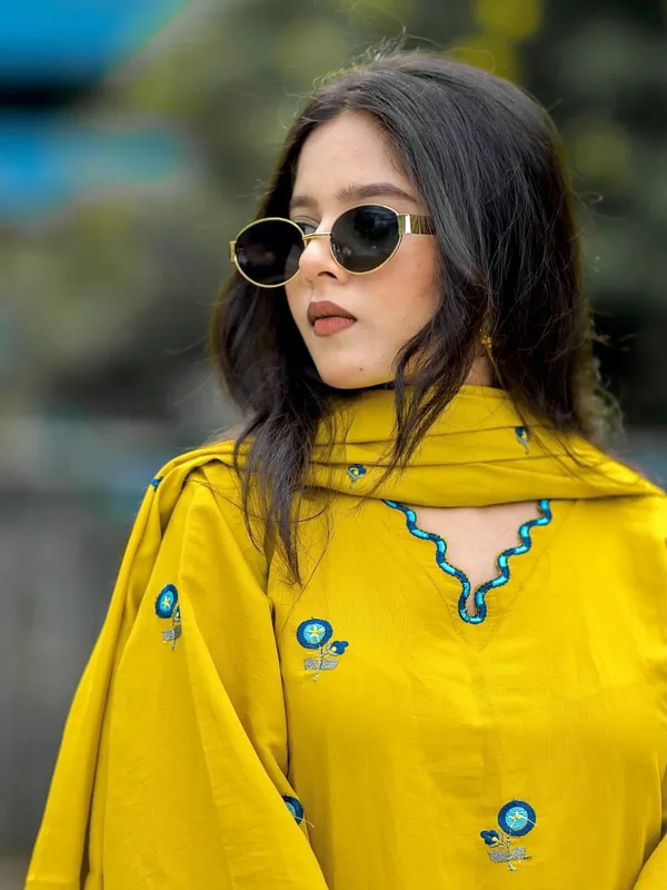 Women_Trendy_Cotton_Yellow_Embriodred_Kurta_With_Patiala_and_Dupatta