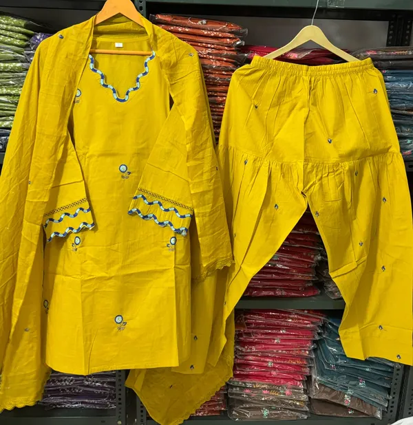 Women_Trendy_Cotton_Yellow_Embriodred_Kurta_With_Patiala_and_Dupatta