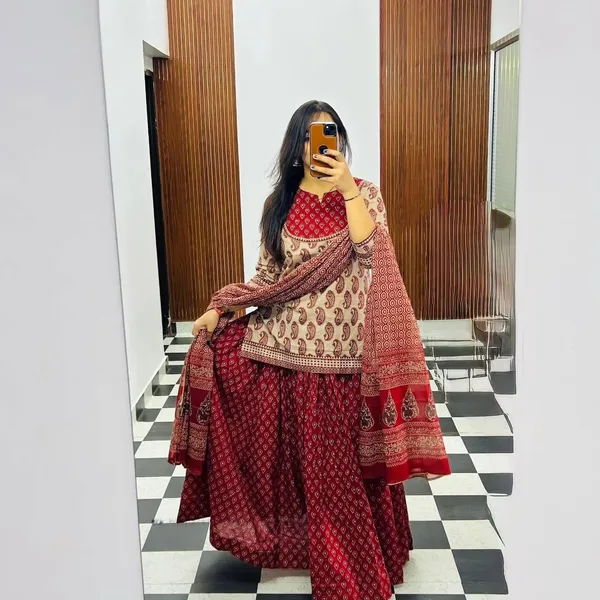 Women_Trendy_Cotton_Maroon_Printed_Kurta_With_Pant_and_Dupatta