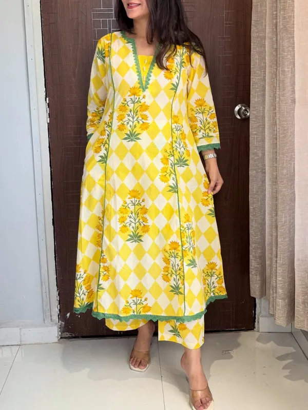 Women_Trendy_Cotton_Lemon_Printed_Kurta_With_Pant_and_Dupatta