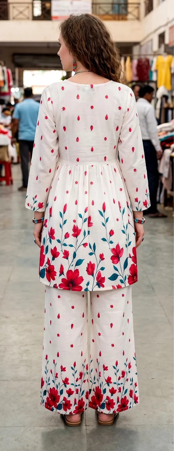 Women_Off-White_Rayon_Slub_Floral_Printed_Peplum_Co-ord_Set