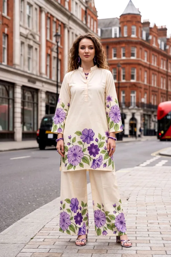 Women_Beige_&_Purple_Floral_Printed_Rayon_Slub_Co-ord_Set