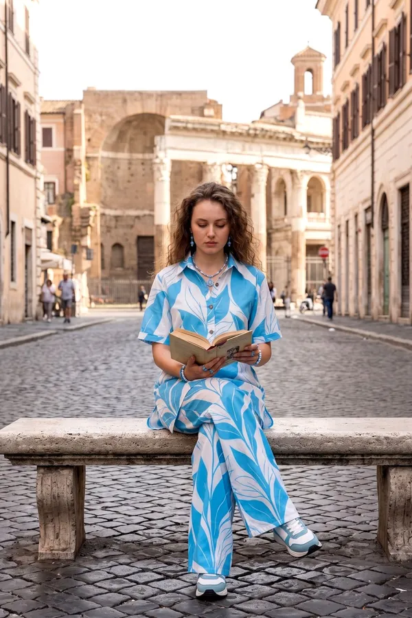 Women_Sky_Blue_Rayon_Slub_Botanical_Printed_Shirt_Co-ord_Set