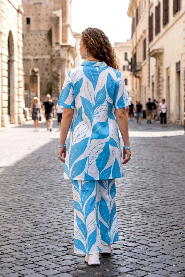 Women_Sky_Blue_Rayon_Slub_Botanical_Printed_Shirt_Co-ord_Set