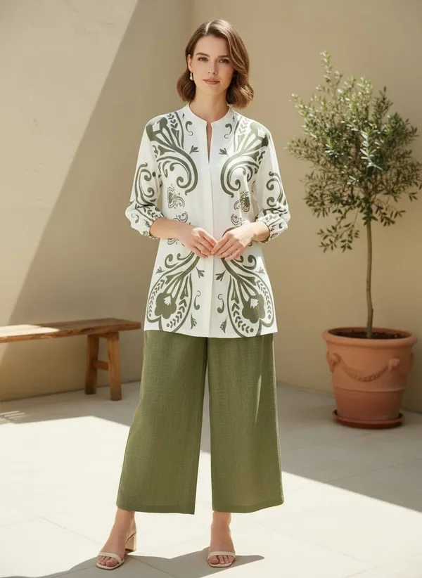 Women_Olive_Green_Rayon_Slub_Paisley_Printed_Co-ord_Set