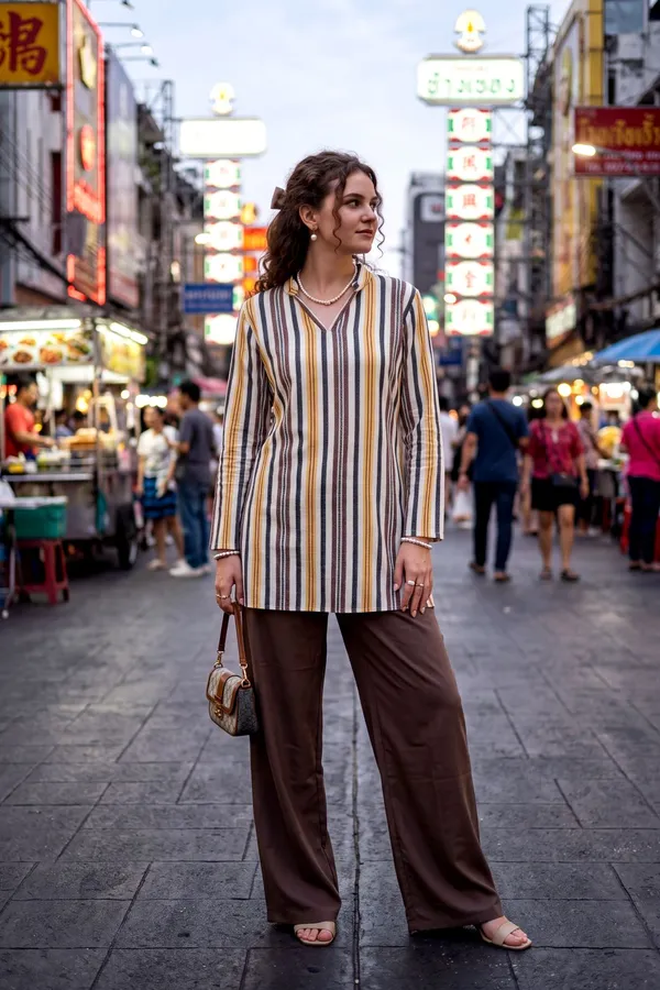 Women_Coffee_Brown_Striped_Digital_Printed_Rayon_Slub_Kurta_Palazzo_Cord_Set_with_V-Neck_Design