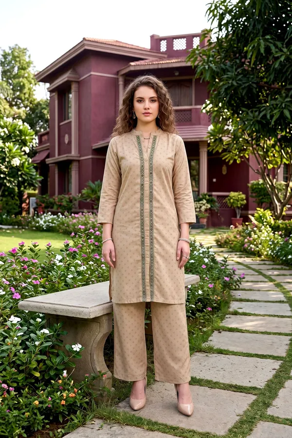 Women_Beige/Cream_Digital_Printed_Rayon_Co-Ord_Set