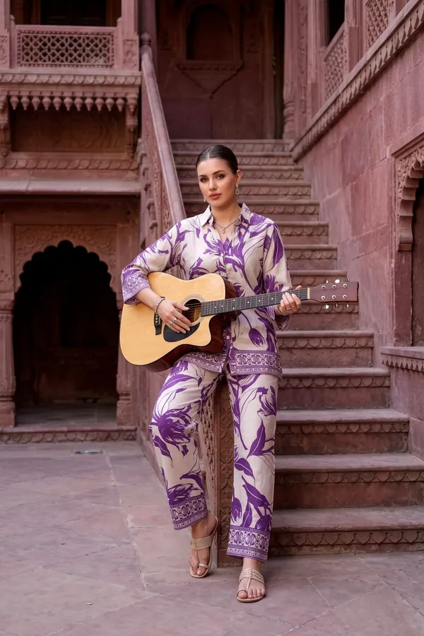Women_Beige_&_Purple_Floral_Digital_Printed_Rayon_Co-Ord_Set