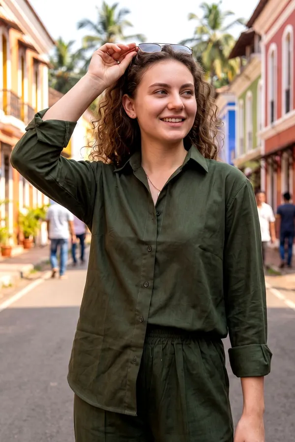 Women_Olive_Green_Cotton_Co-ord_Set