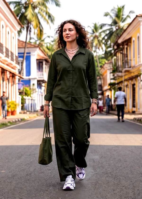 Women_Olive_Green_Cotton_Co-ord_Set