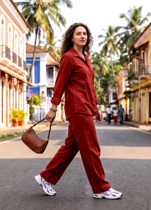 Women_Rust_Orange_Cotton_Co-ord_Set