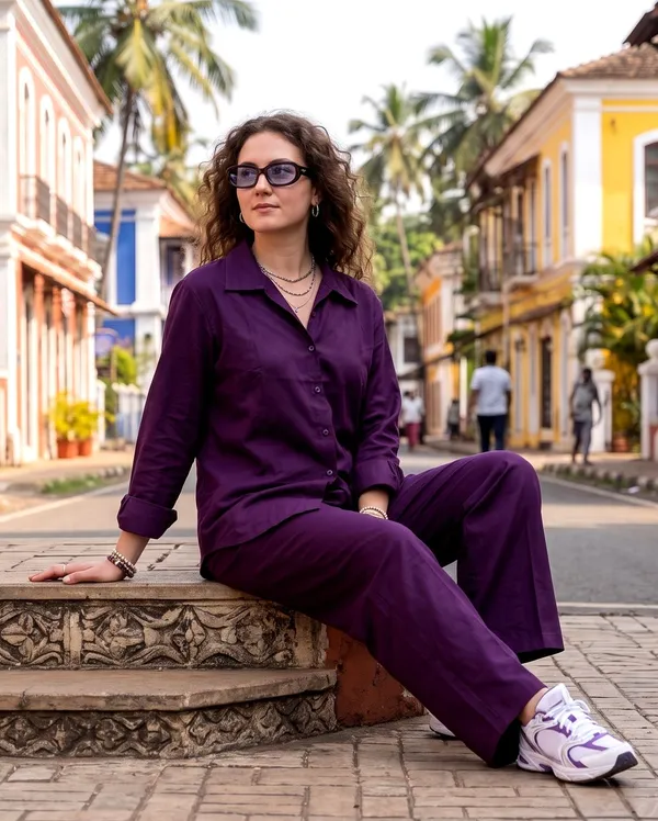 Women_Wine_Purple_Cotton_Co-ord_Set