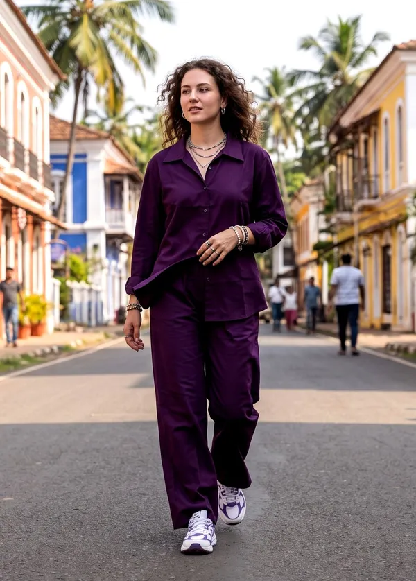Women_Wine_Purple_Cotton_Co-ord_Set