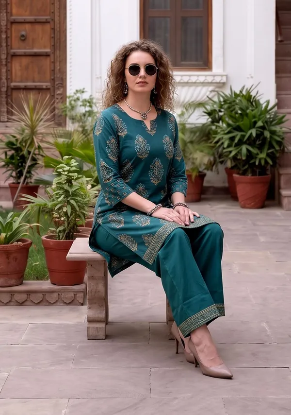 Women_Teal_Green_Cotton_Printed_Co-ord_Set