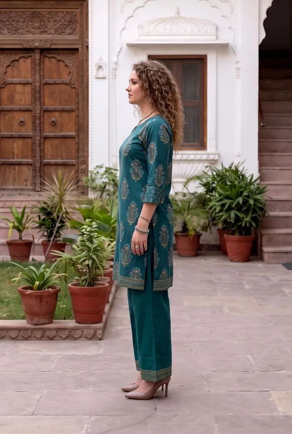 Women_Teal_Green_Cotton_Printed_Co-ord_Set