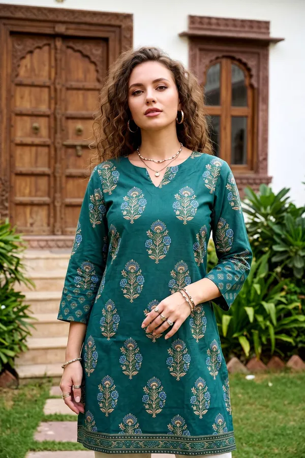 Women_Teal_Green_Cotton_Printed_Co-ord_Set