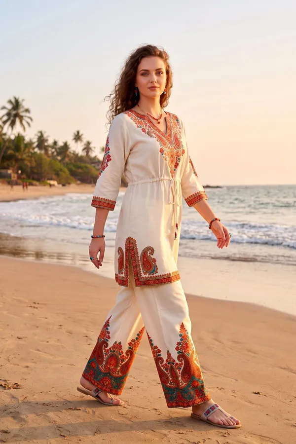 Women_Off-White_Rayon_Slub_Paisley_Printed_Co-ord_Set