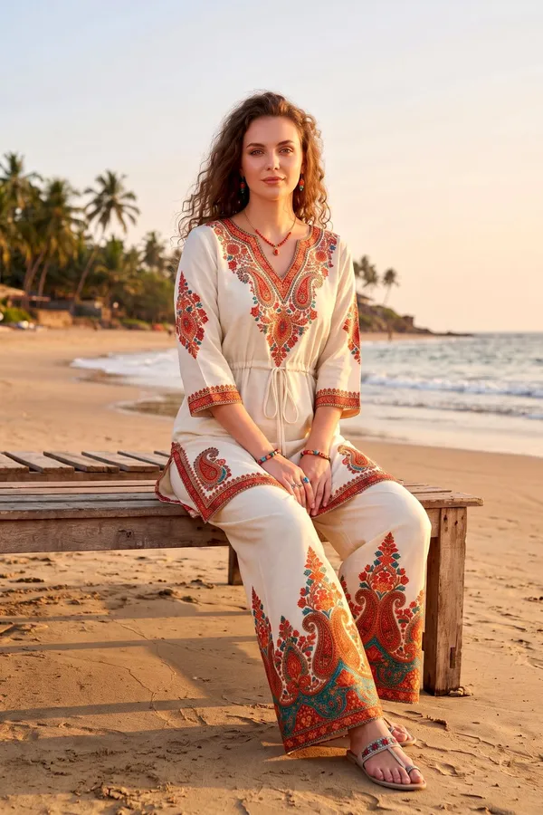 Women_Off-White_Rayon_Slub_Paisley_Printed_Co-ord_Set