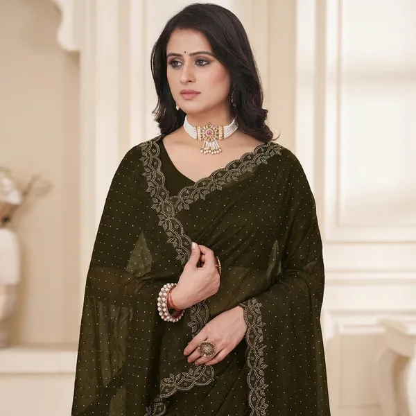 Green_Embellished_Bollywood_Net_Saree_For_Women