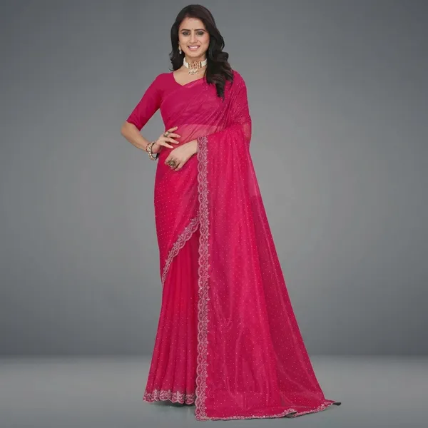 Pink_Embellished_Bollywood_Net_Saree_For_Women