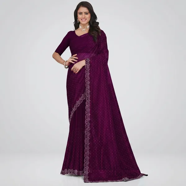Purple_Embellished_Bollywood_Net_Saree_For_Women
