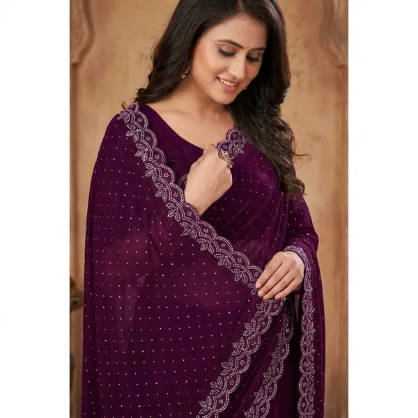 Purple_Embellished_Bollywood_Net_Saree_For_Women