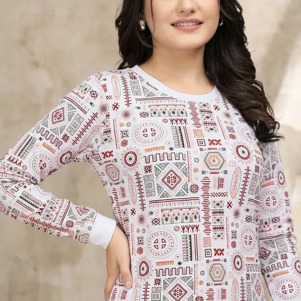 Multicolor_Cotton_Blend_Printed_Round_Neck_T-Shirt_For_Women