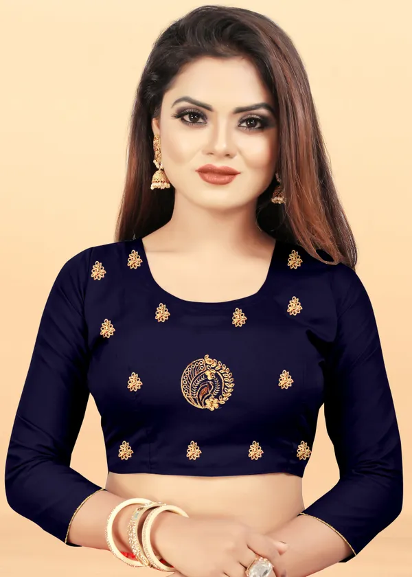 Blue_Embroidered_Bollywood_Art_Silk_Saree_For_Women
