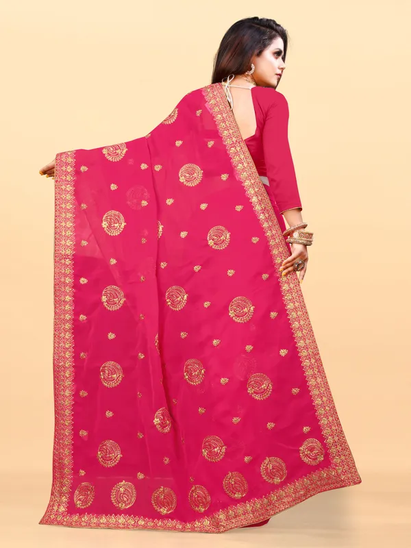 Pink_Embroidered_Bollywood_Art_Silk_Saree_For_Women