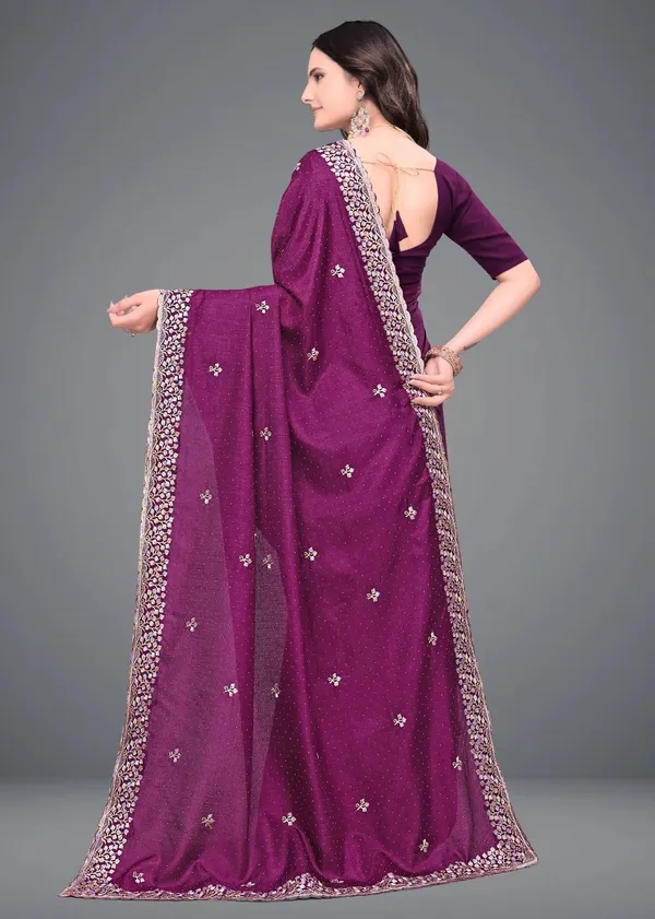Purple_Embroidered_Self_Design_Bollywood_Silk_Blend_Satin_Saree_For_Women